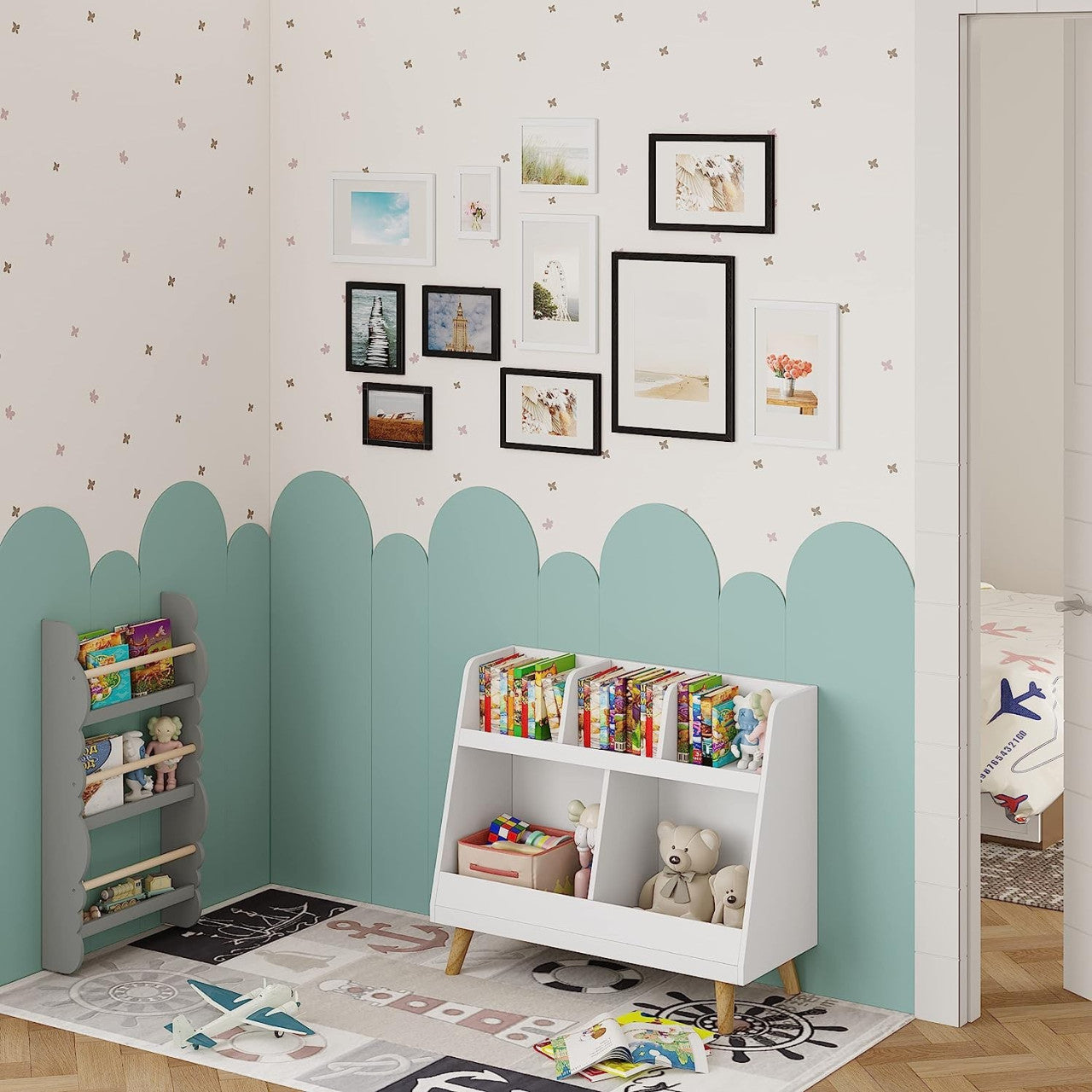 24goodz Set of 10 Photo Frames - Versatile Sizes for Every Memory - Durable MDF - For Everyone - Black - sz
