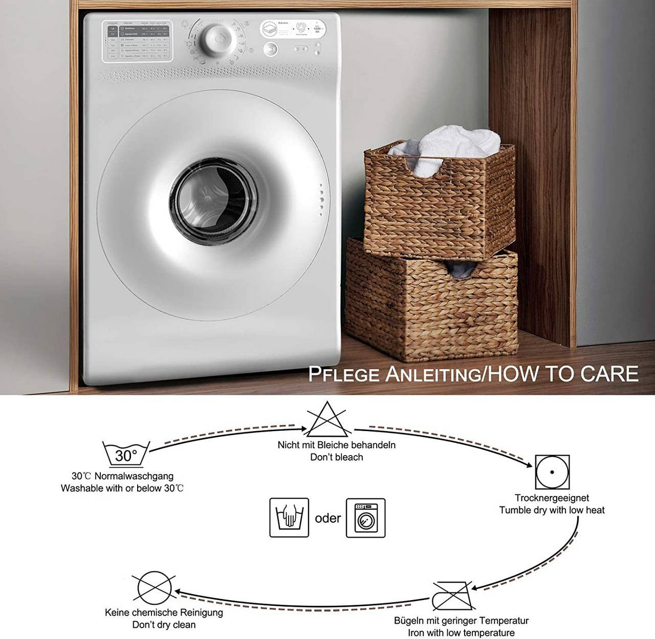 24goodz Blackout Curtains 250g/m² with Ruffle Tape (Set of 2) - Energy Saving & Sound Absorbing - 100% Polyester - Beige - 135x225 cm