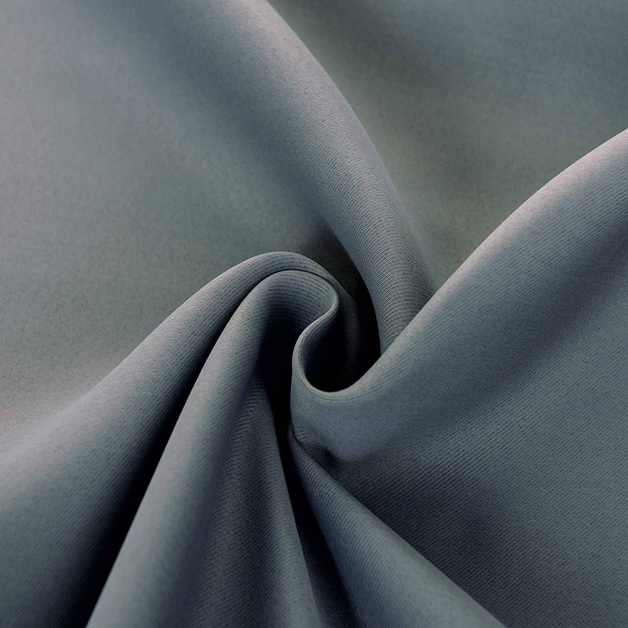 24goodz Blackout Curtains 250g/m² with Ruffle Tape - Energy Saving - Noise Absorbing - 100% Polyester - Slate Grey - 135x245 cm - sfgr