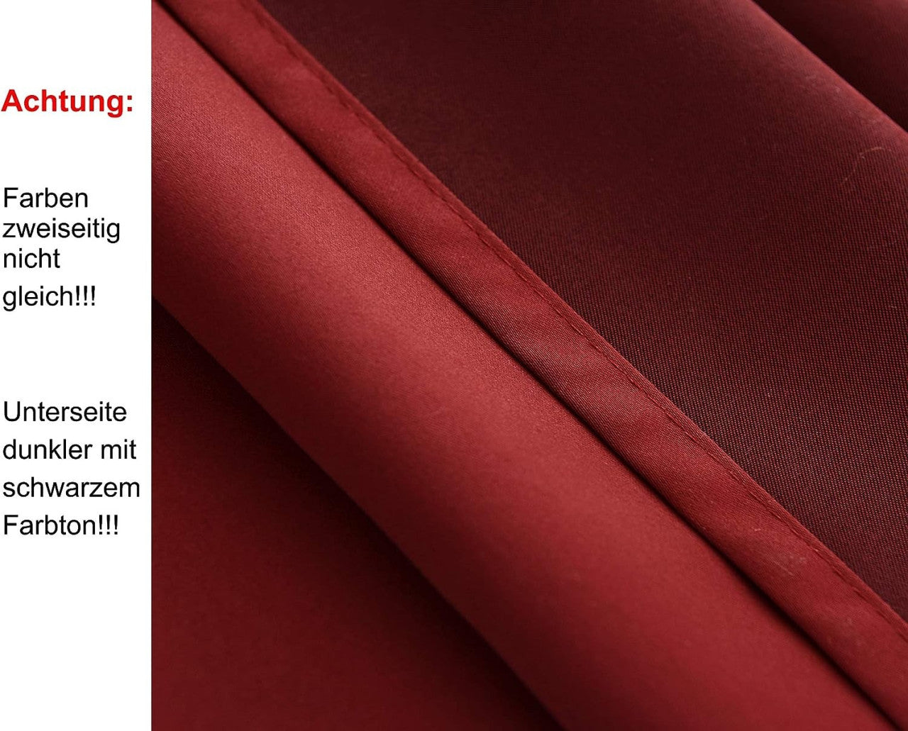 24goodz Set of 2 Eyelet Curtains - Lightweight and Soft - Energy Saving and Soundproof - 100% Polyester - Bordeaux - 135x225 cm - bd