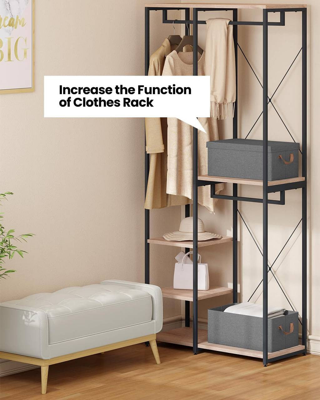 24goodz Set of 3 Storage Boxes with Lid - Versatile and Space-Saving - Polyester - For Home Organization - Grey