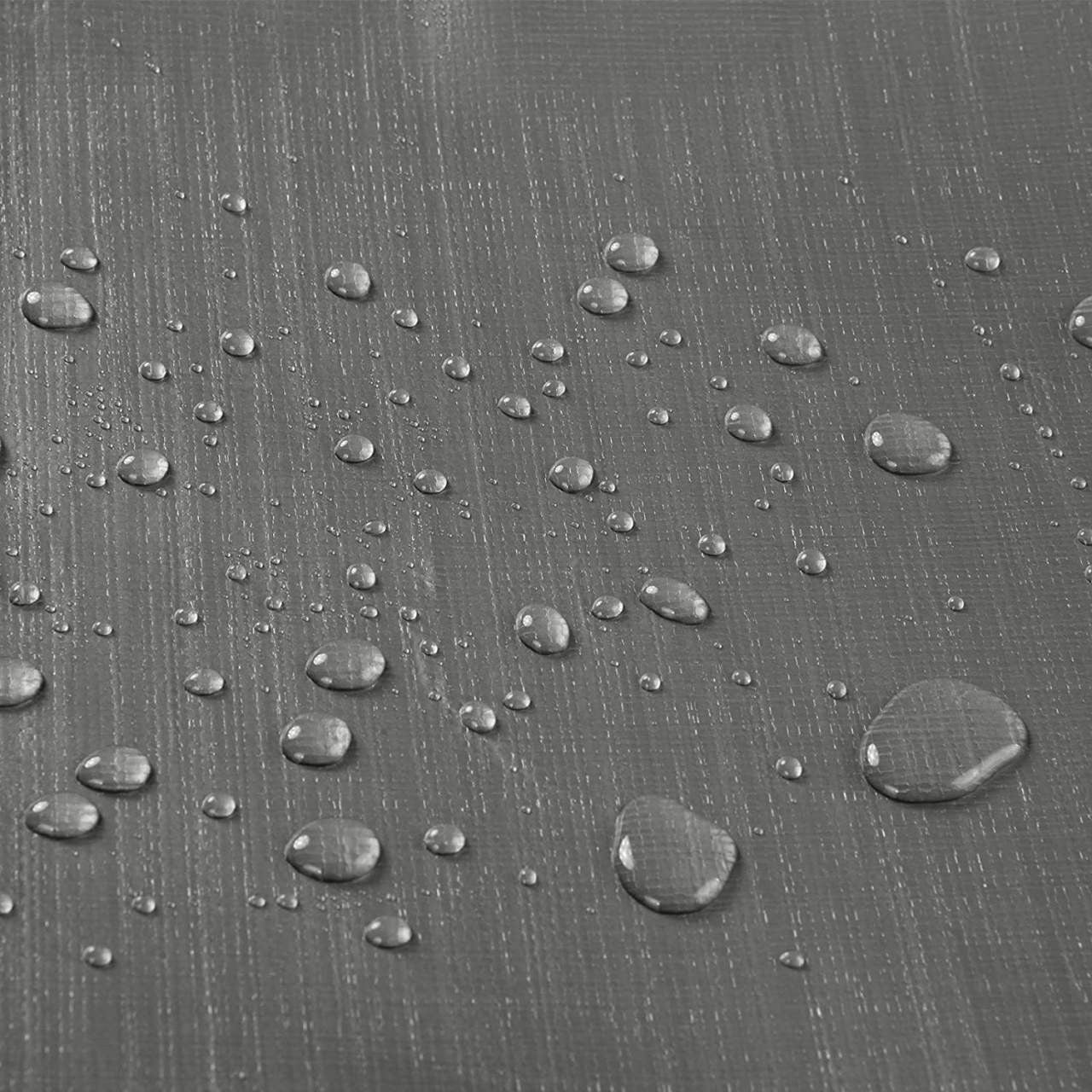 24goodz Waterproof Tarpaulin - High Durability - UV Resistant - 180 g/m² PE - Grey - 1.5x6 m