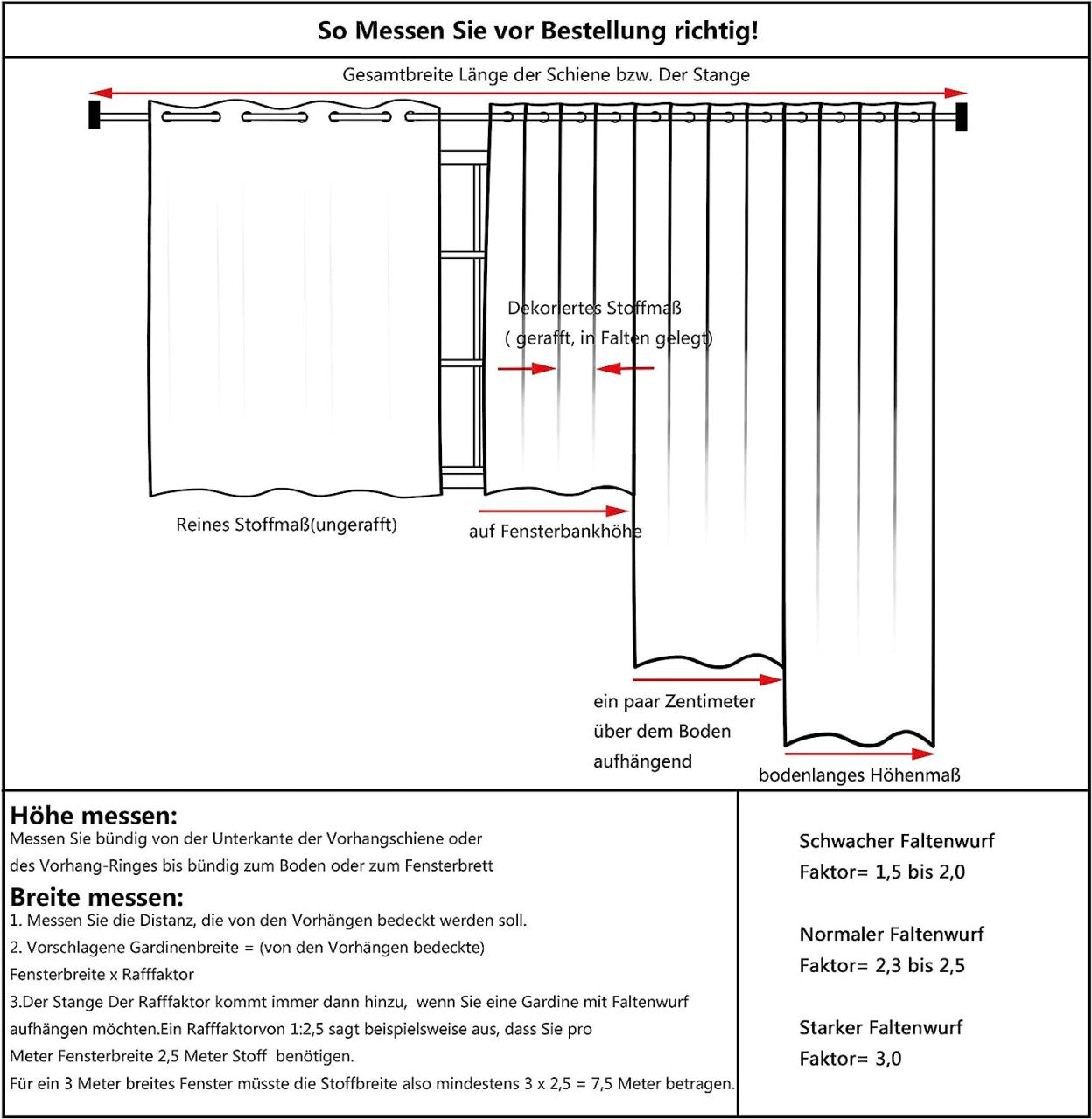 24goodz 2 Pieces Heat-insulating Blackout Curtains - Excellent Light Blocking - Energy Saving & Noise Absorption - 100% Polyester - Dark Grey - 168x229 cm - dg