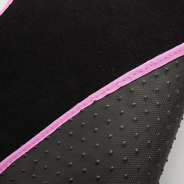 24goodz Car Floor Mat Set - Universal Fit for Most Vehicles - Durable Carpet Material - For All Seasons - Pink