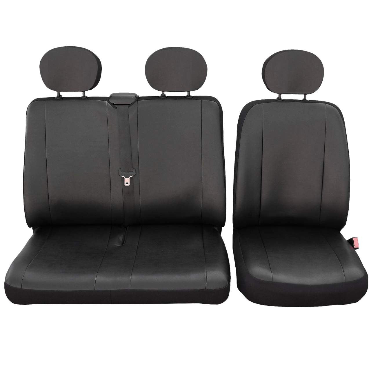 24goodz Universal Car Seat Covers for Vans - Durable and Easy to Clean - 100% Polyester - For Van Owners - Black