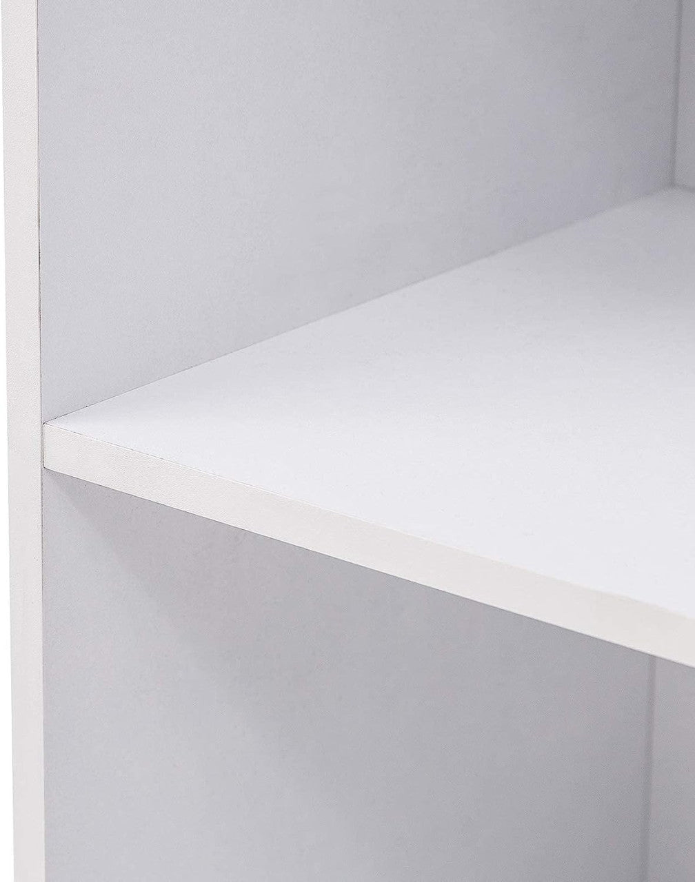 24goodz Cube Bookshelf - Space-Saving Design - Multifunctional Use - E1 Wood-Based Material - White - ws