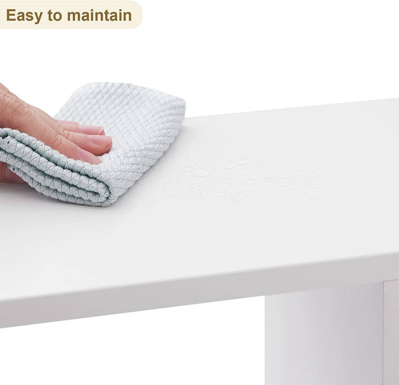 24goodz Bookcase with 4 Levels - Ample Storage Space - E1 Wood Material - For Home & Office - White - ws