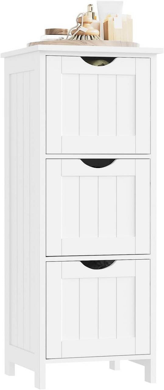 24goodz Bathroom Cabinet - Ample Storage Space - Compact Design - MDF - For Every Home - White
