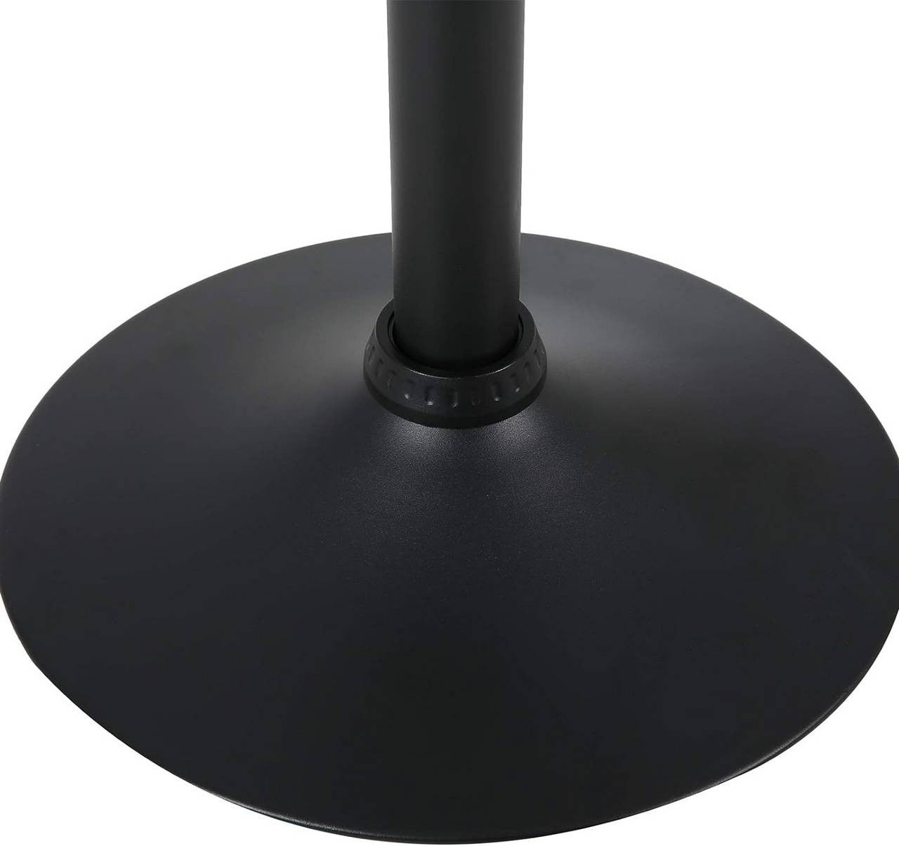 24goodz Adjustable Bar Stool - Ergonomic Comfort - Durable Metal Frame - Faux Leather - For Home & Office - Black/Grey
