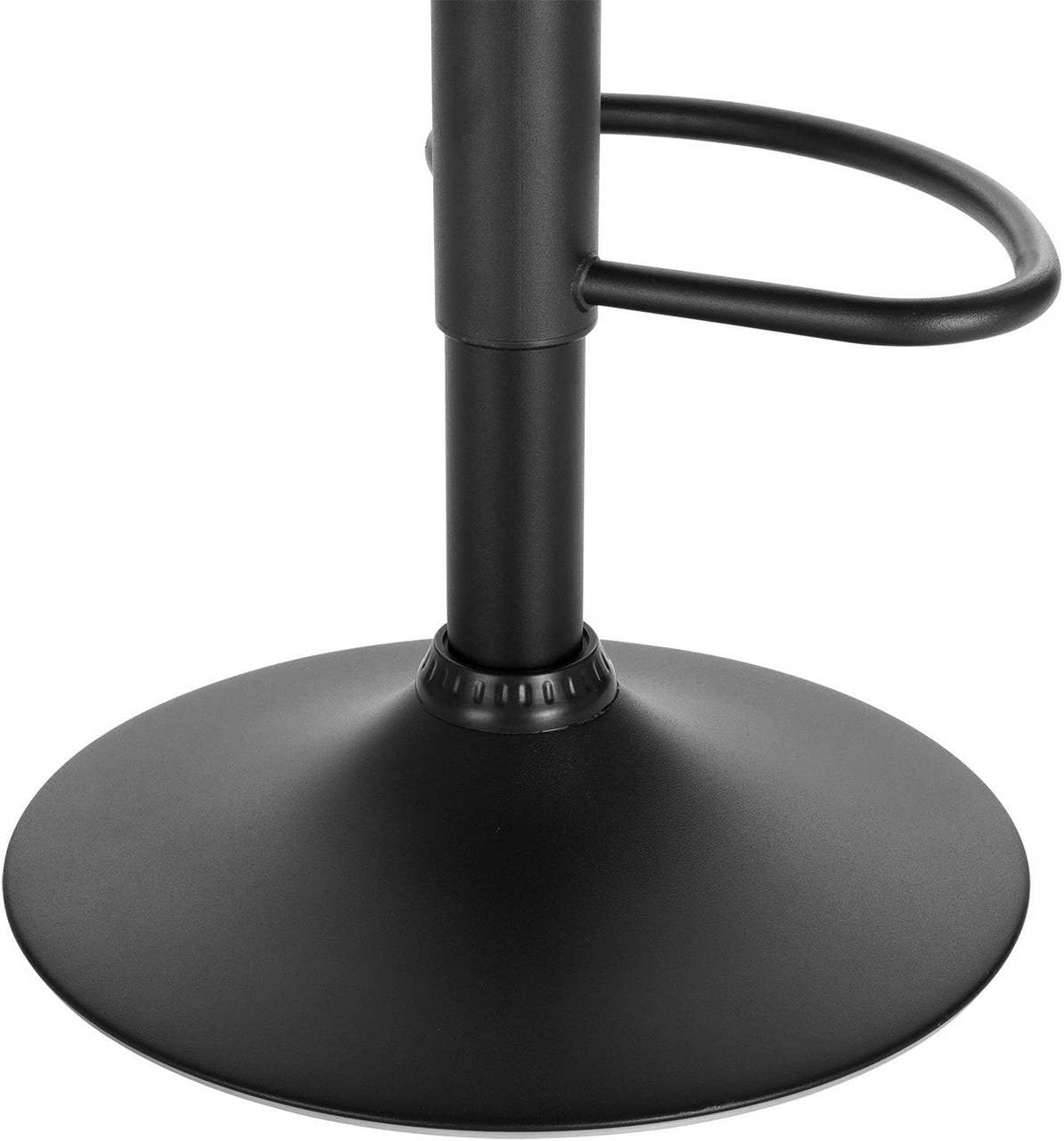 24goodz Velvet Bar Stool with Backrest - Comfortable and Ergonomic - Durable Metal Frame - For Home and Bistro Use - Bordeaux - bd
