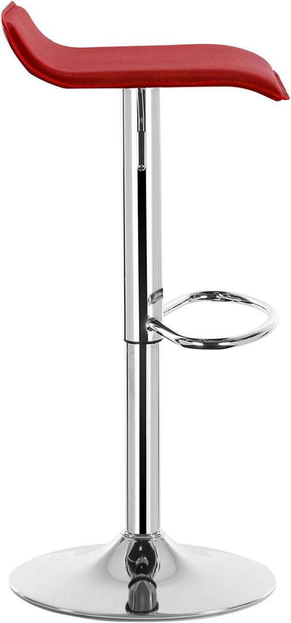 24goodz Bar Stool - Ergonomic Comfort - Durable Design - Faux Leather - For Home & Office - Bordeaux - bd
