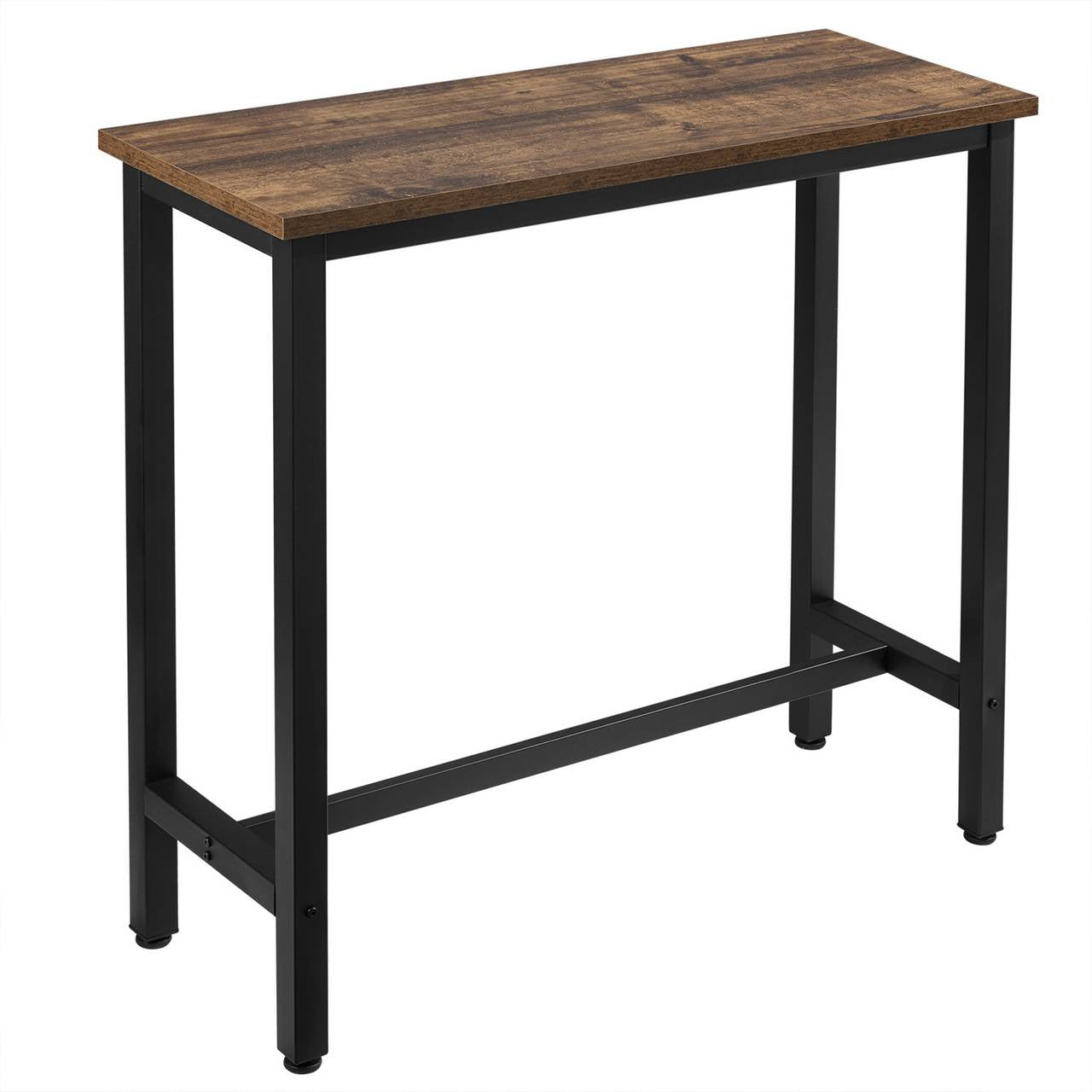 24goodz Bartafel - Ergonomic Height for Comfort - Robust Metal Frame - MDF - For Home and Commercial Use - Vintage Wood/White/Light Oak/Black - hov