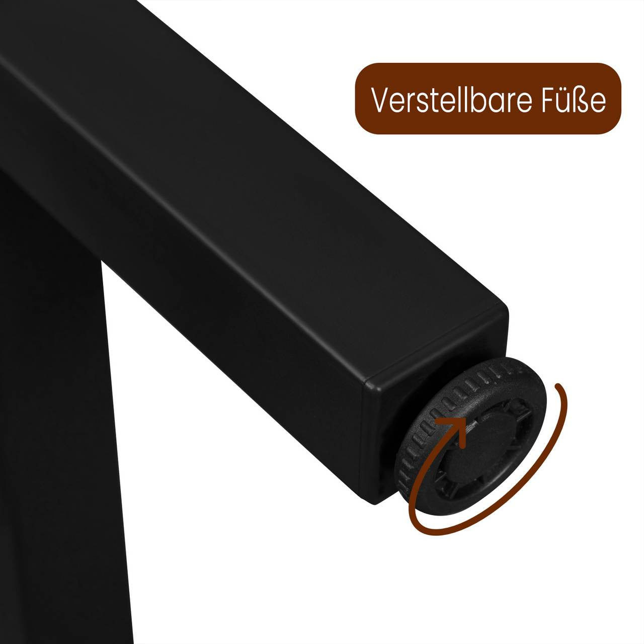 24goodz Bartafel - Ergonomic Height for Comfort - Robust Metal Frame - MDF - For Home and Commercial Use - Vintage Wood/White/Light Oak/Black - hov