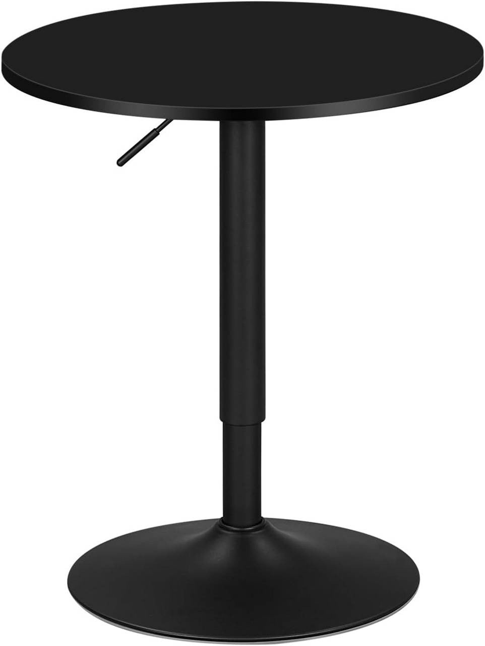24goodz Adjustable Bar Table 70-91 cm - Durable and Stylish - MDF and Metal - For Home and Office - Black - sz