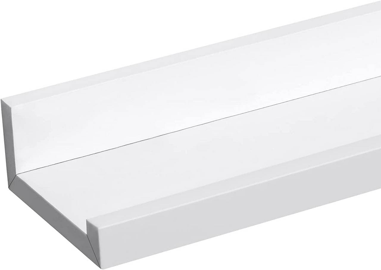24goodz Photo Rail Set of 3 - Stylish Storage & Decoration - MDF - For Home Lovers - White - ws