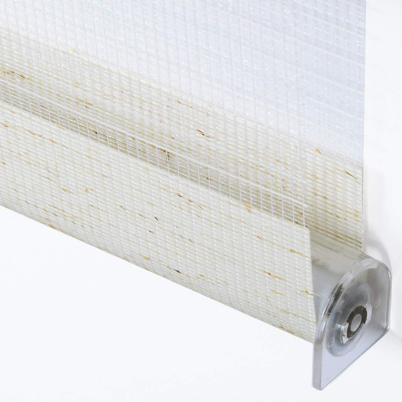 24goodz Double Roller Blind - Easy Installation - Light Protection - 100% Polyester - For Windows and Doors - Beech Look 65x150 cm - bu