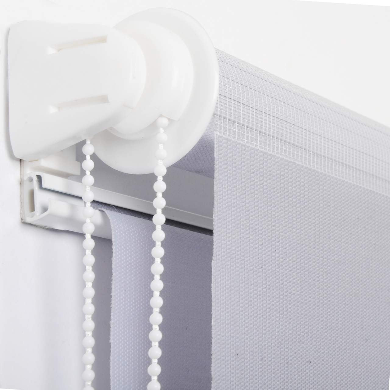 24goodz Double Roller Blind - Light Control & Privacy Protection - 100% Polyester - Grey - 70x220 cm