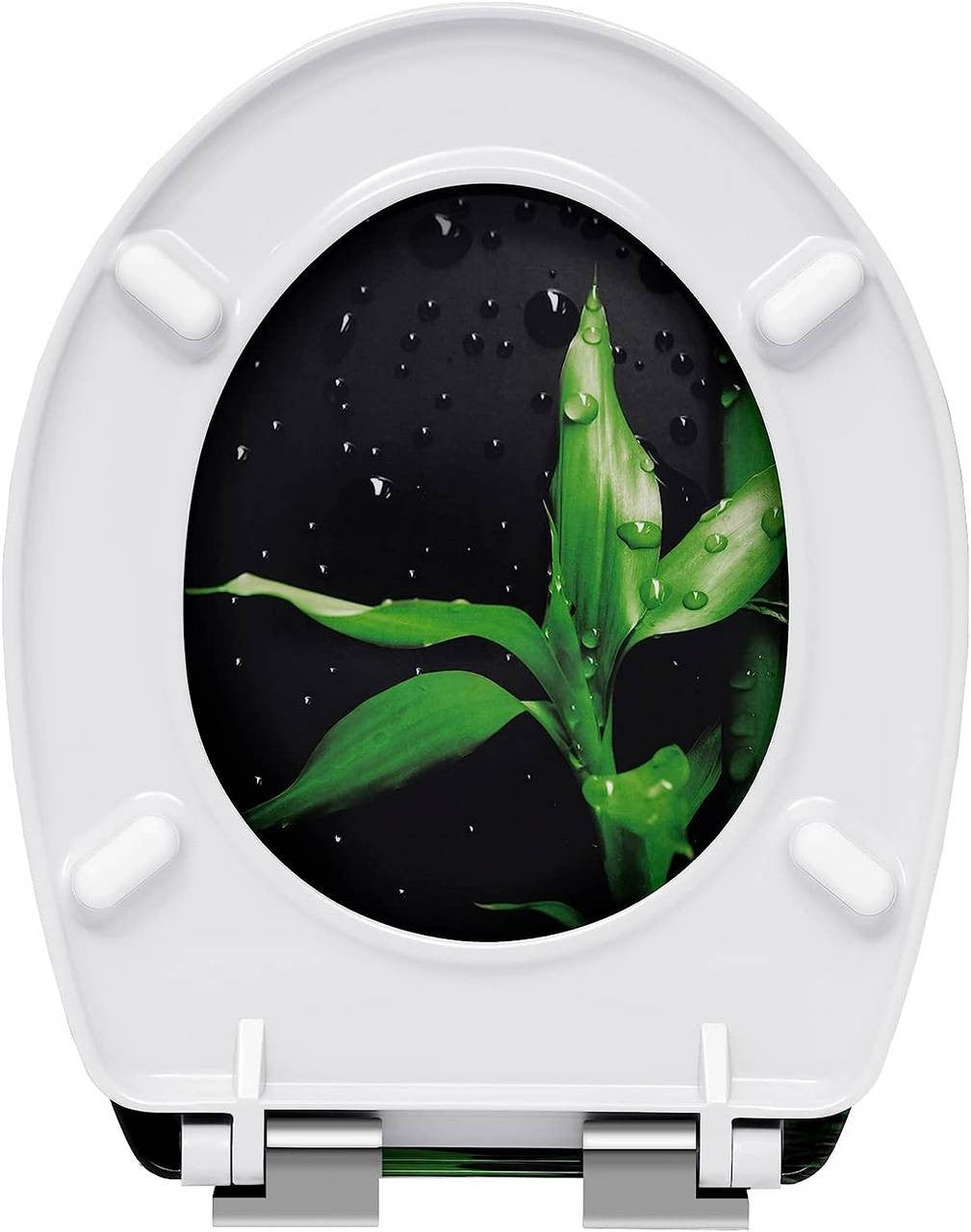 24goodz Duroplast Toilet Seat - Soft-Close Mechanism - Easy to Clean - Duroplast - For Everyone - White