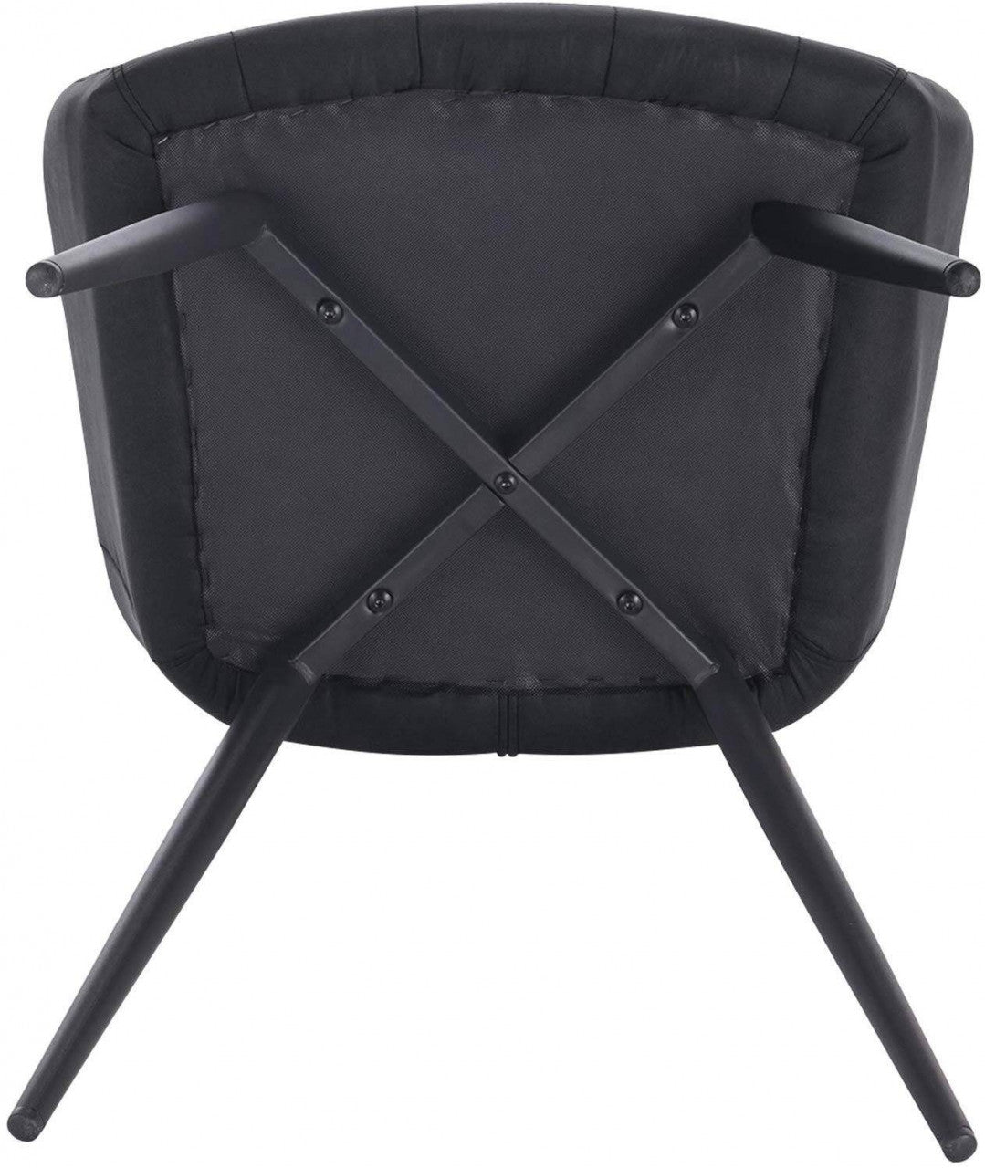 24goodz Dining Chair - Ergonomic Design - Stylish and Durable - Fabric and Metal - Grey