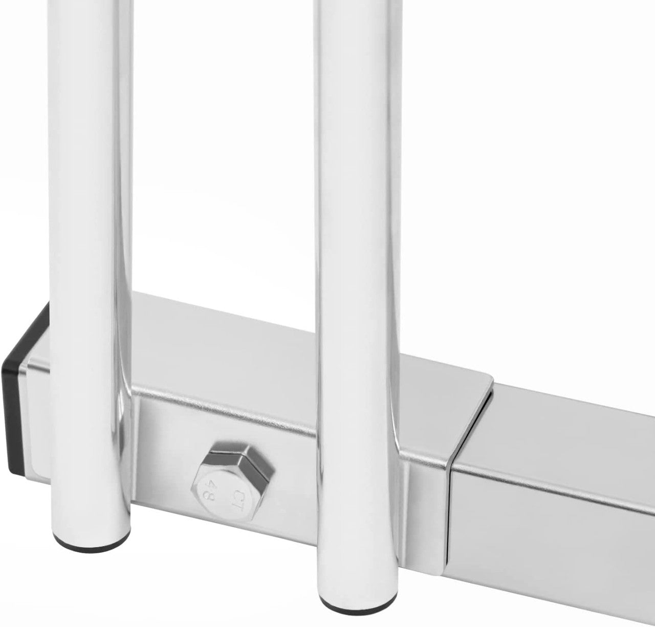 24goodz Bike Rack - Durable and Weatherproof - Galvanized Iron - For All Bikes - Silver - 40x32x26cm
