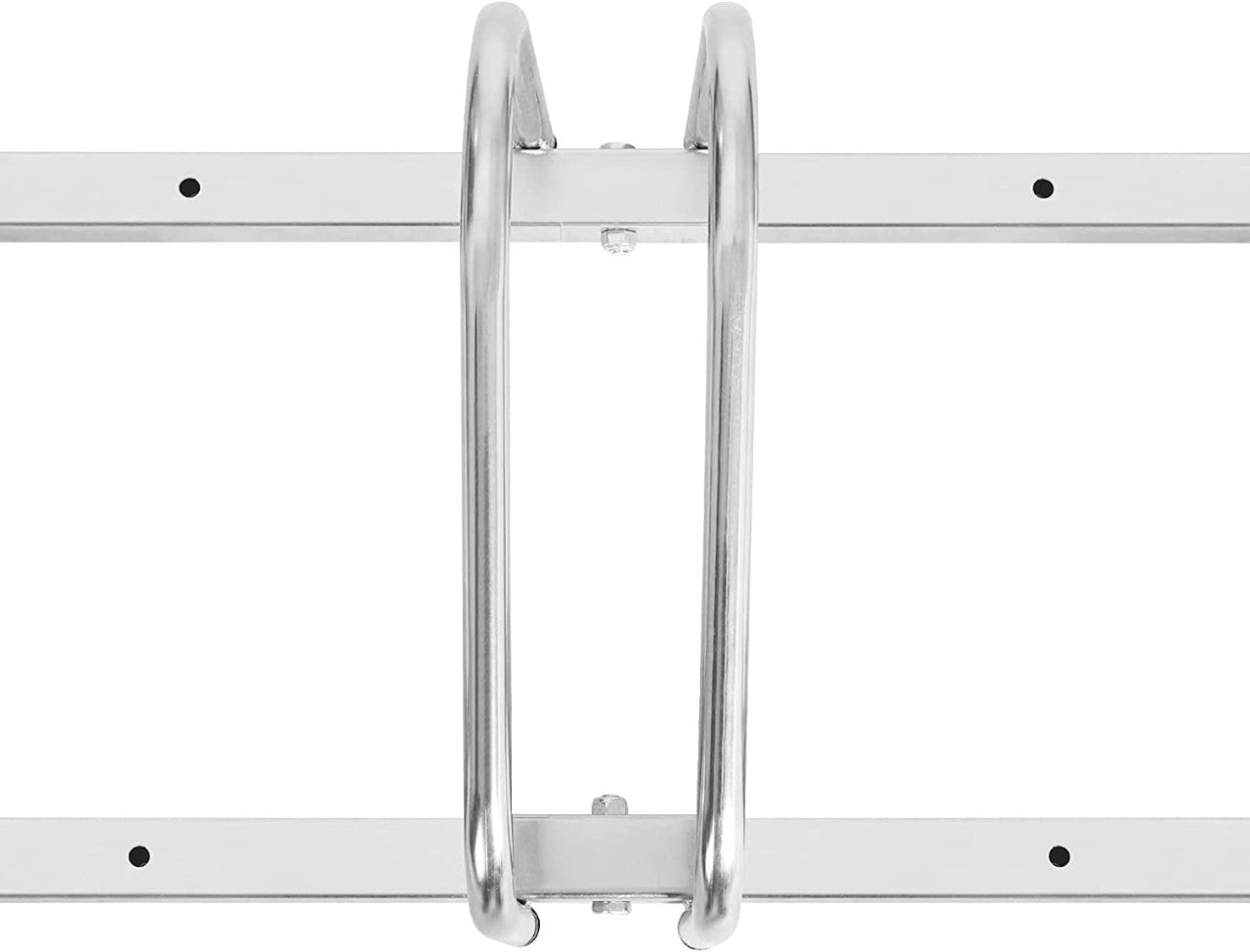 24goodz Bicycle Rack - Robust and Durable - Easy to Install - Galvanized Iron - For All Bikes - Silver 70.5x32x27cm