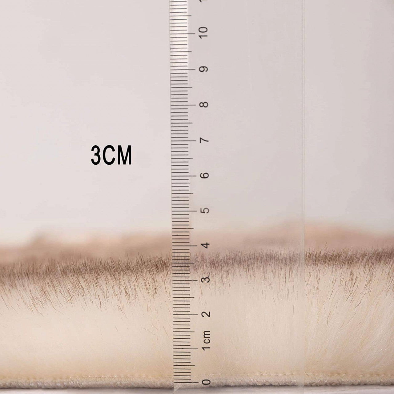 24goodz Faux Bear Fur Rug - Soft and Cozy - Temperature Regulating - Polyester - Brown - 60 x 180 cm - wsb