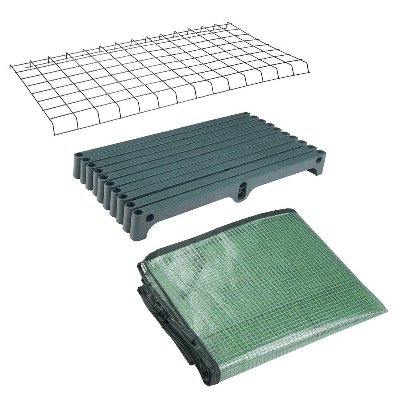 24goodz Mini Greenhouse - Durable and Stable - Waterproof PE Material - For Garden Enthusiasts - White/Green 69x49x158 cm - gn