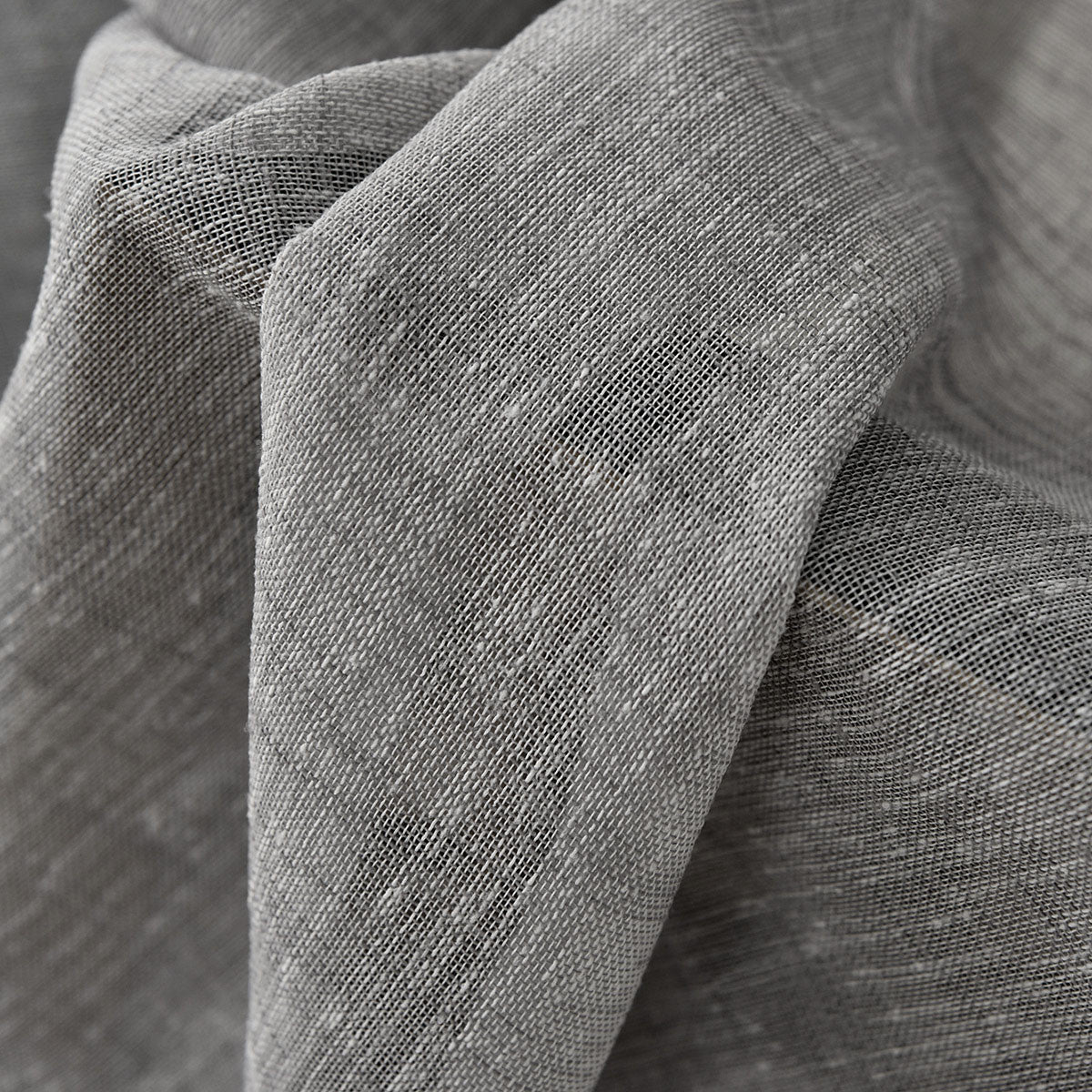 24goodz Sheer Curtain Scarf in Linen Look - Durable and Breathable - 100% Polyester - For Every Room - Dark Grey 140x245 cm - dgr