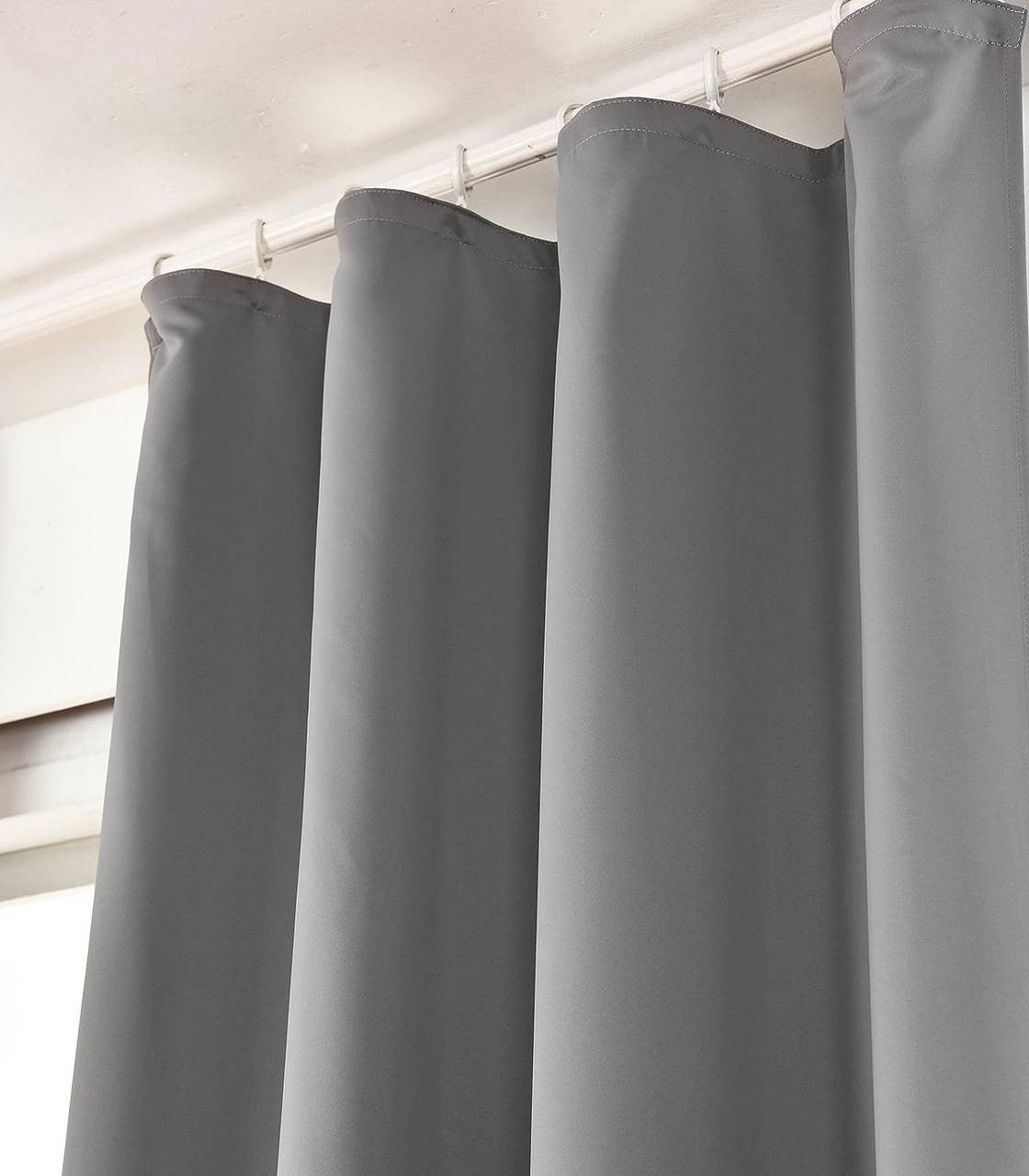 24goodz Blackout Curtain - Energy Saving - Sound Absorbing - 100% Polyester - Dark Grey - 135x225 cm - dgr