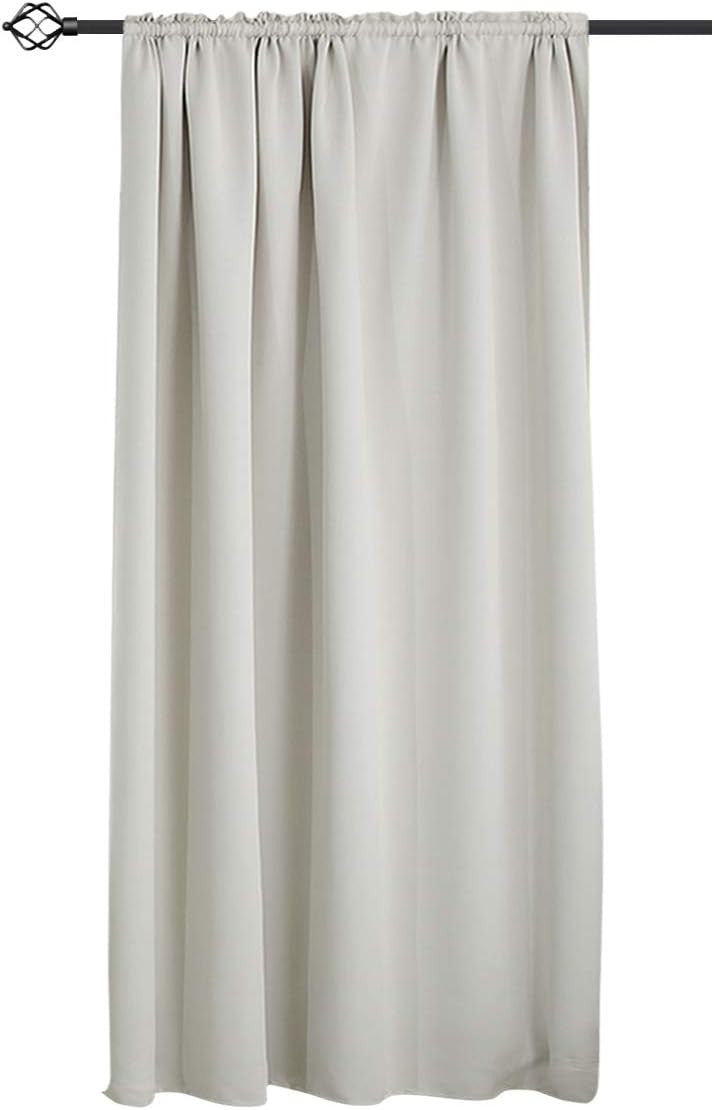 24goodz Blackout Curtain 250g/m² with Ruffle Tape - Durable and Stylish - 100% Polyester - For Home and Office - Cream 135x175 cm