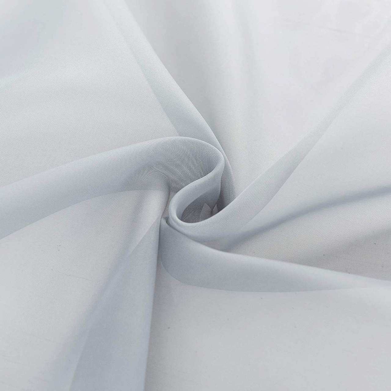24goodz Sheer Voile Curtains with Ruffles - Elegant and Breathable - 100% Polyester - For Every Room - Grey - 140x245 cm