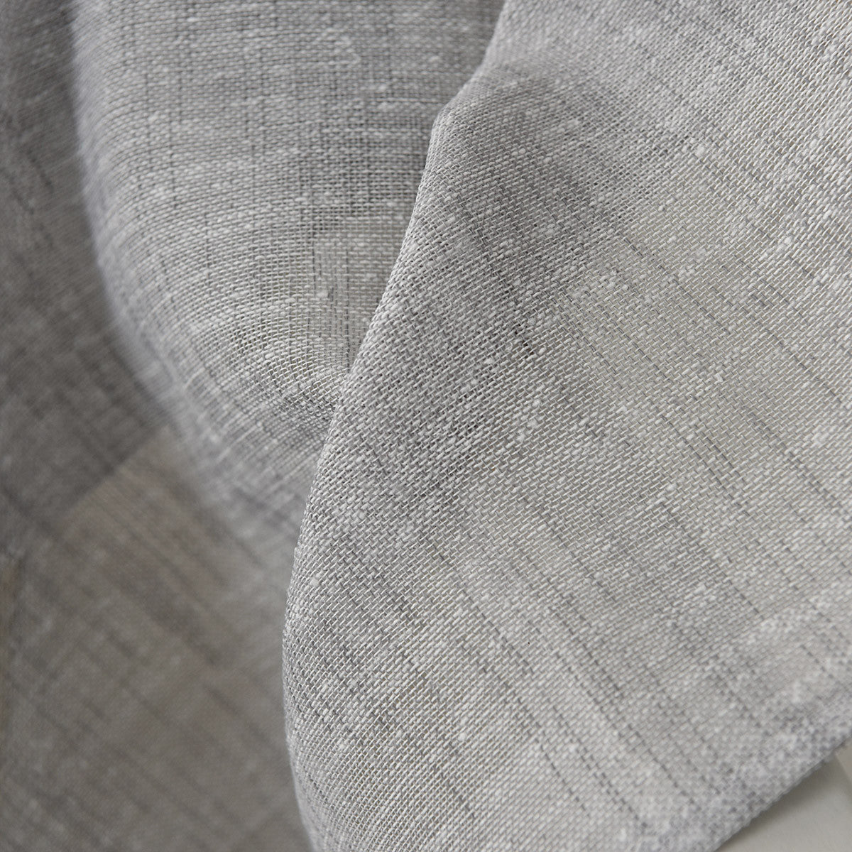 24goodz Transparent Curtain with Eyelets - Elegant Linen Look - 100% Polyester - For Home Decor - Light Grey 140x225 cm - hgr