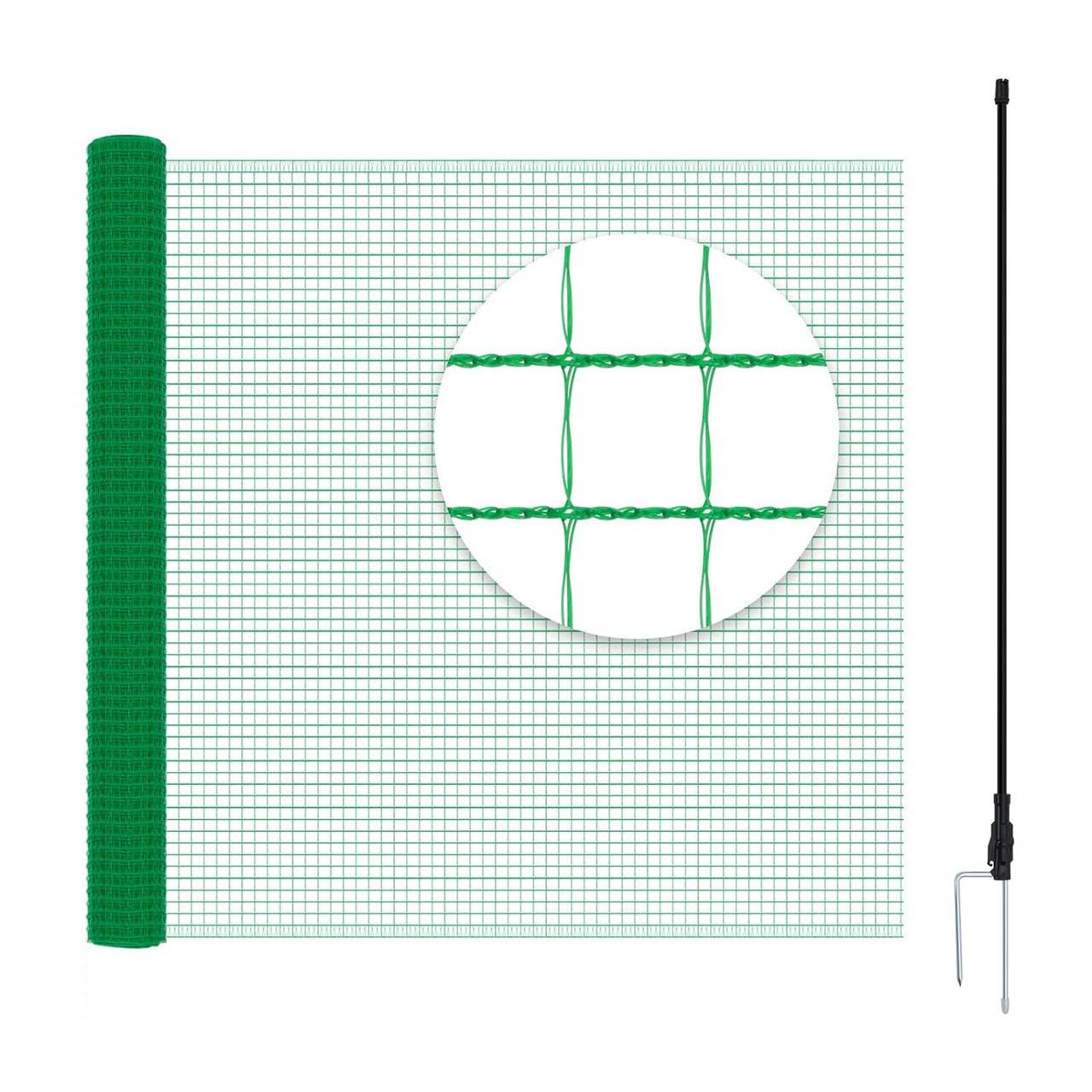 24goodz
pluimveenet, tuinhek, campinghek, afzethek, 53 g/m² PE, groen15x1,2 m