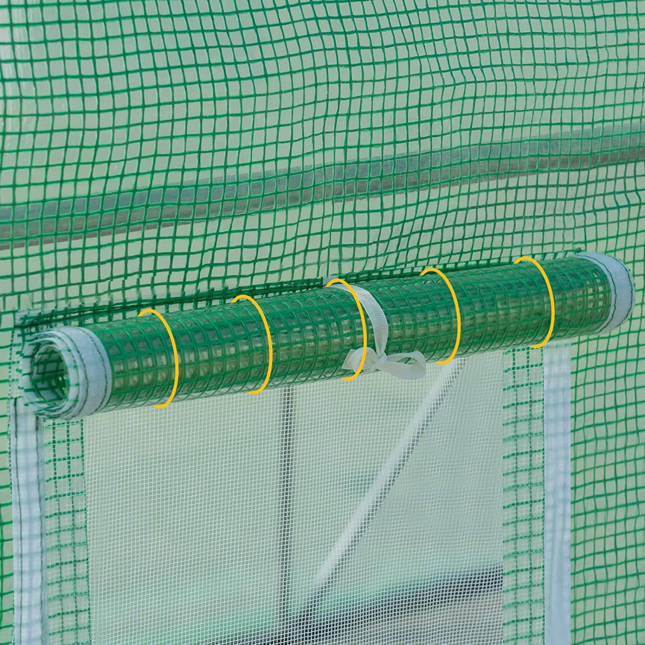 24goodz Greenhouse 300x200x200 cm - Effective Protection for Your Plants - Easy to Assemble - PE Mesh - For Gardening Enthusiasts - Green - gn