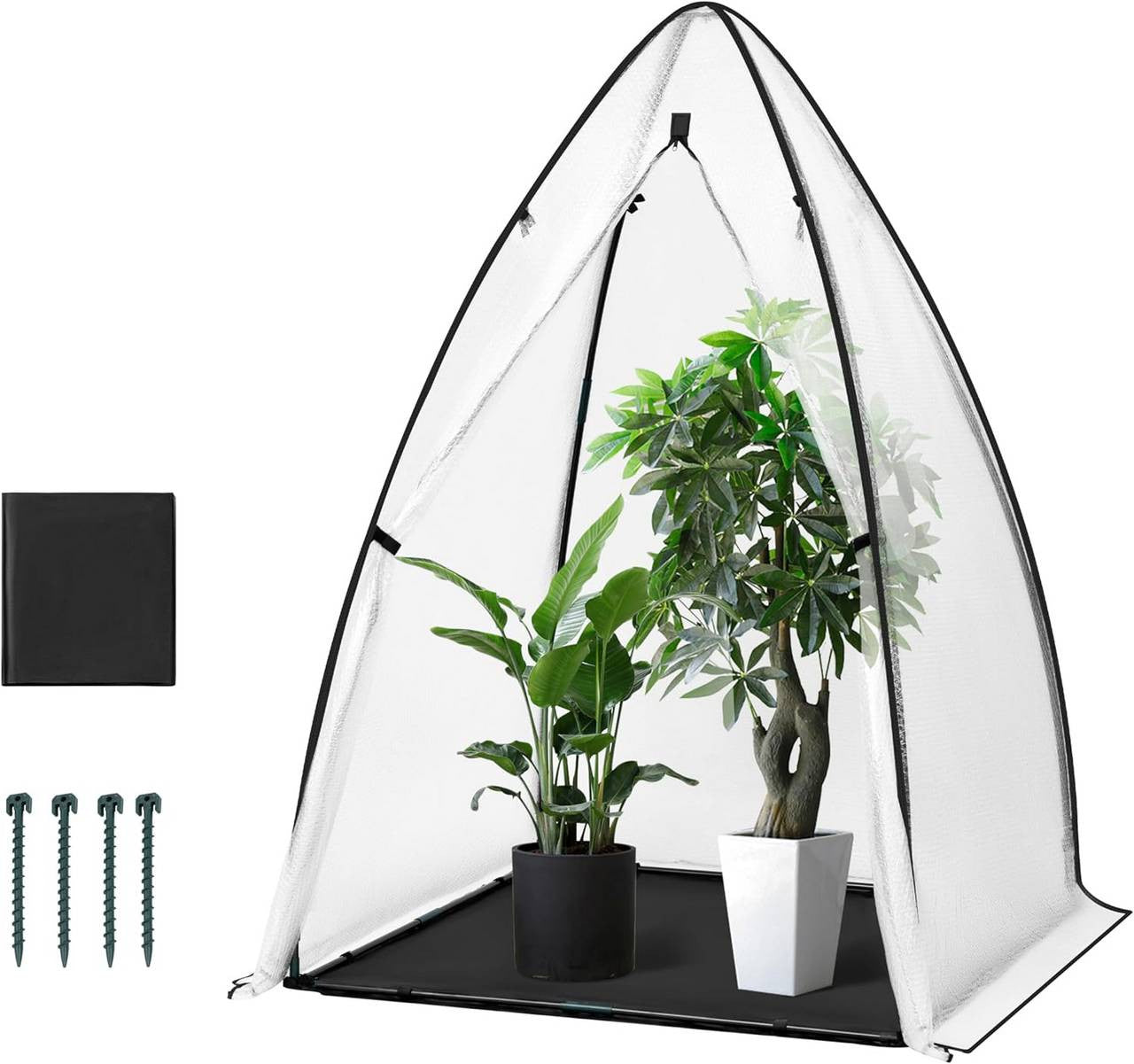 24goodz Mini Greenhouse - High-Quality Material - Stable Construction - Double-Sided Bubble Foil - For Gardeners - 120 x 180 x 120 cm