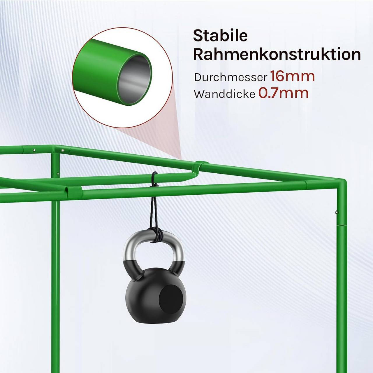 24goodz Indoor Greenhouse - Complete Climate Control - Easy Assembly - 600D Oxford Fabric - For Year-Round Use - Black
