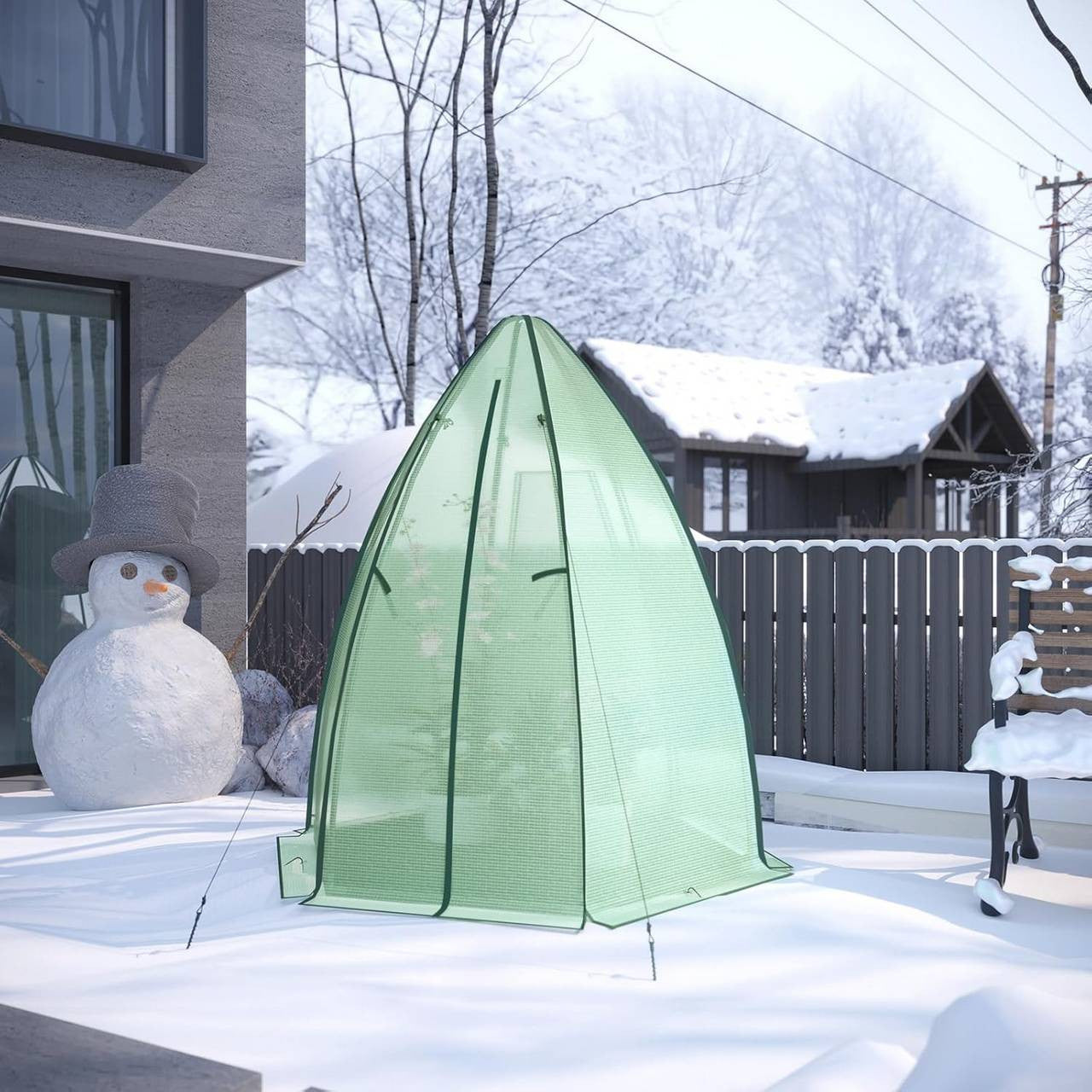 24goodz Greenhouse - Durable and Weather-Resistant - 130 g/m² PE - For Garden Enthusiasts - 160 x 180 cm