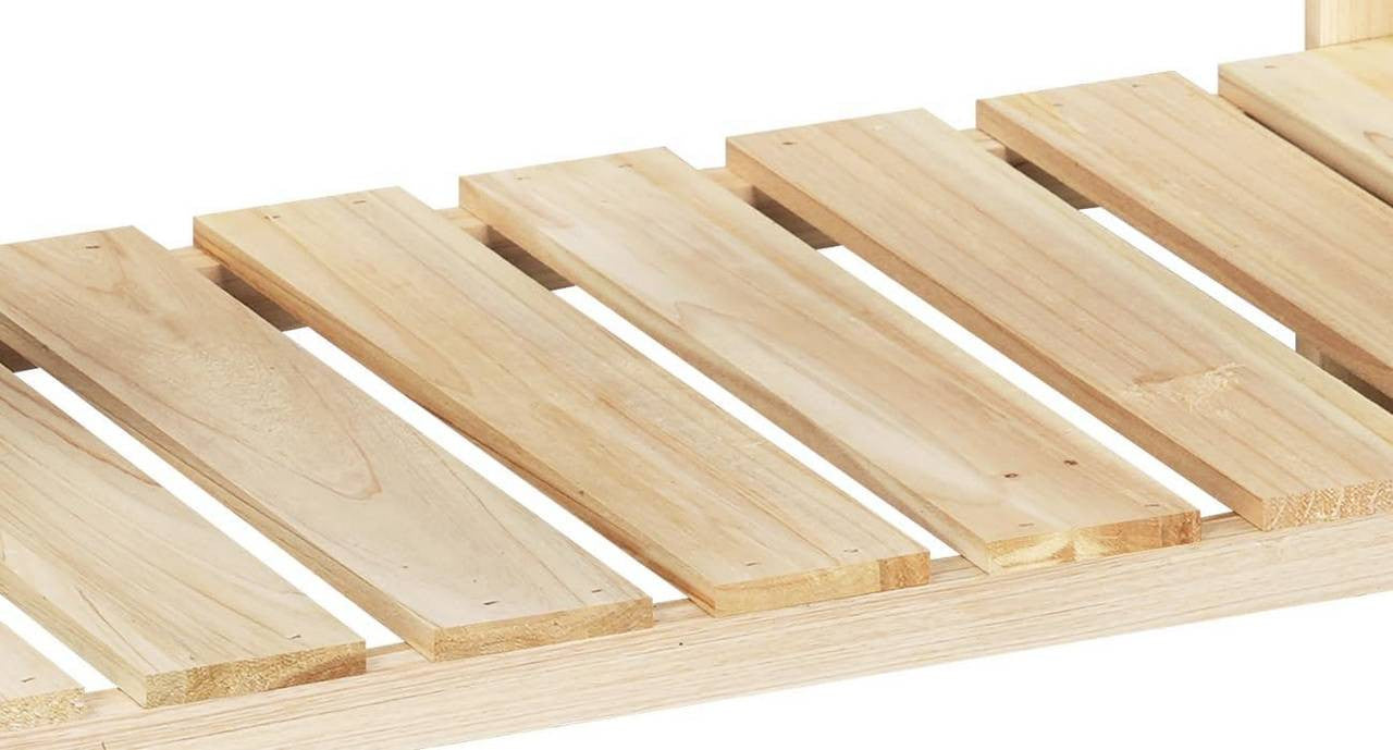 24goodz Raised Wooden Garden Bed - Weatherproof & Moisture Resistant - Pine Wood - For Garden Enthusiasts - Brown/Wood Colour - 80 x 75 x 40 cm