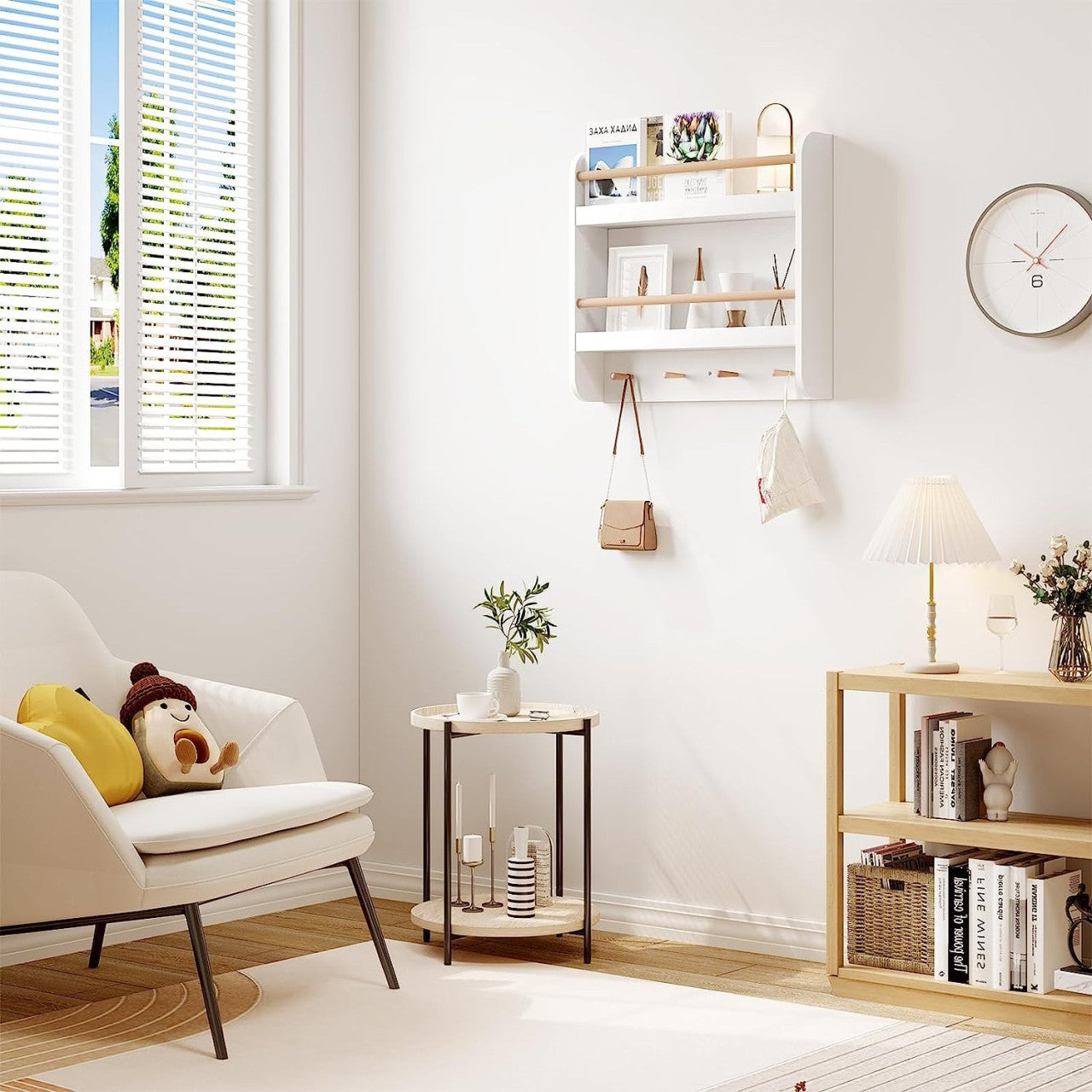 24goodz Kids Bookcase - Smart Storage Solution - Open Design - MDF - For Children - 60x55x12 cm