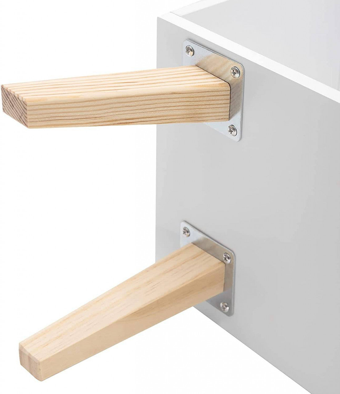 24goodz Kids Bookcase - Stable and Safe Design - Ample Storage Space - MDF - For Children aged 3 and up - White