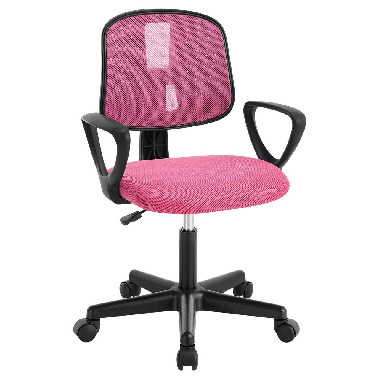 24goodz Ergonomic Kids Office Chair - Breathable Mesh Design - Adjustable Height 41-53 cm - For Children and Teens - Pink