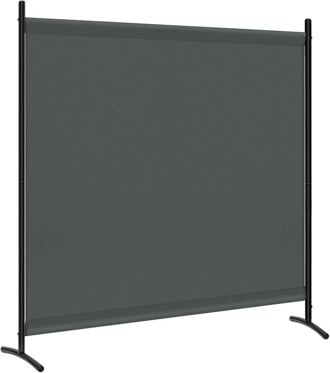 24goodz Free-standing Privacy Screen - Stable and Durable - Multifunctional - PA-coated Polyester - Dark Grey - 180 x 177.5 cm