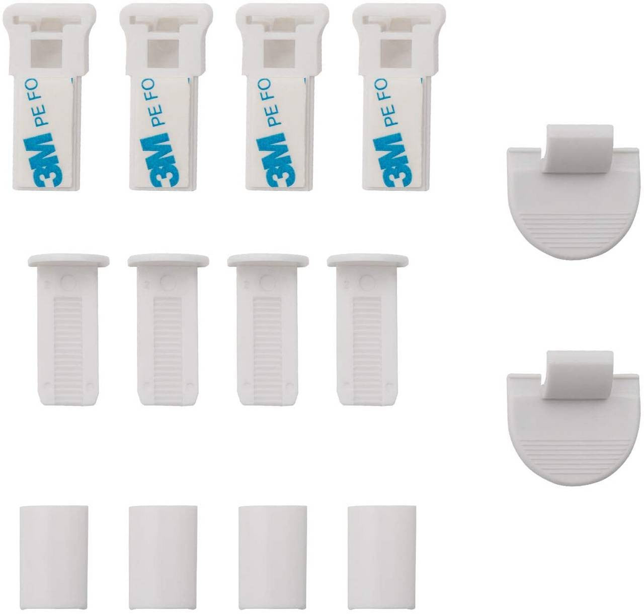 24goodz Pleated Blind Klemmfix - No Drilling Required - Opaque with Branch Pattern - 100% Polyester - Grey - 75 x 130 cm