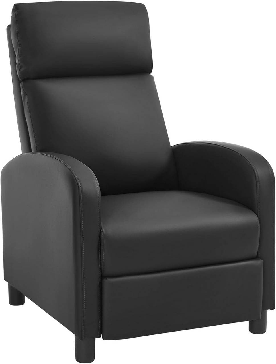 24goodz Relax Armchair - Ergonomic Comfort - Adjustable Recline - PU Leather - For Relaxation - Black/Grey