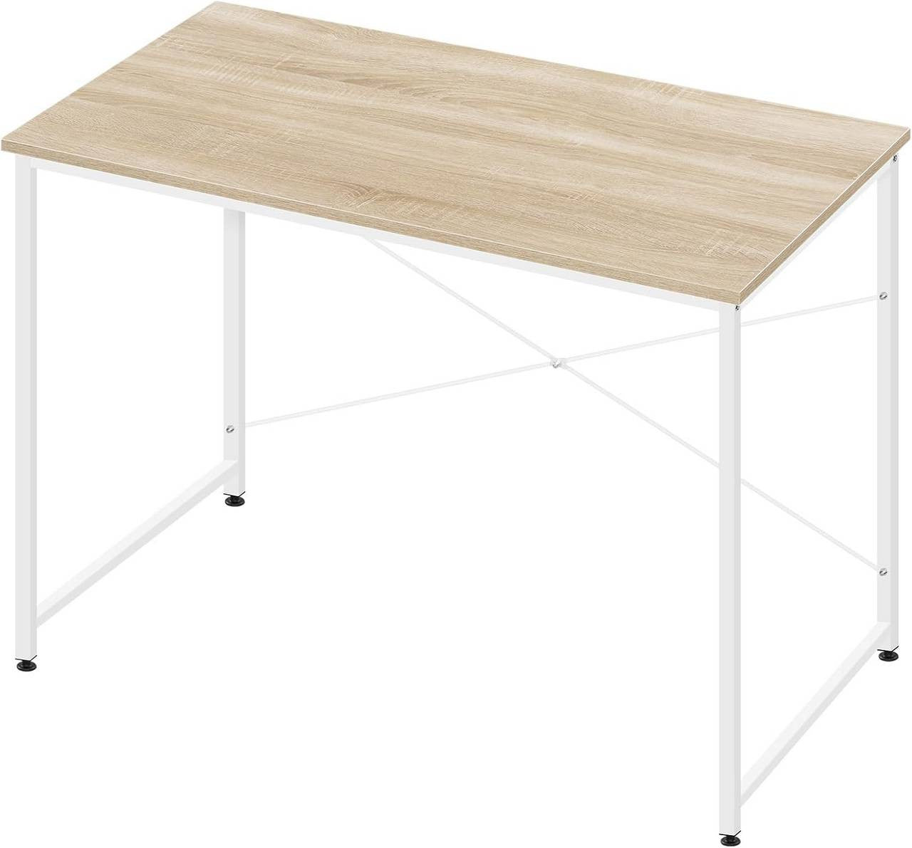24goodz Desk - Spacious Surface for Comfort - Robust & Durable - E1 Wood Material - Light Oak - 100x50x75 cm