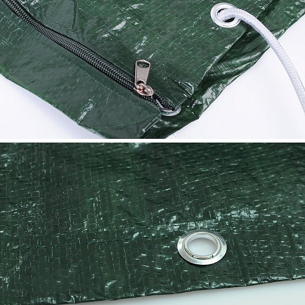 24goodz Garden Furniture Cover - Durable & Weatherproof - PE Fabric - Green - 150x215x150 cm