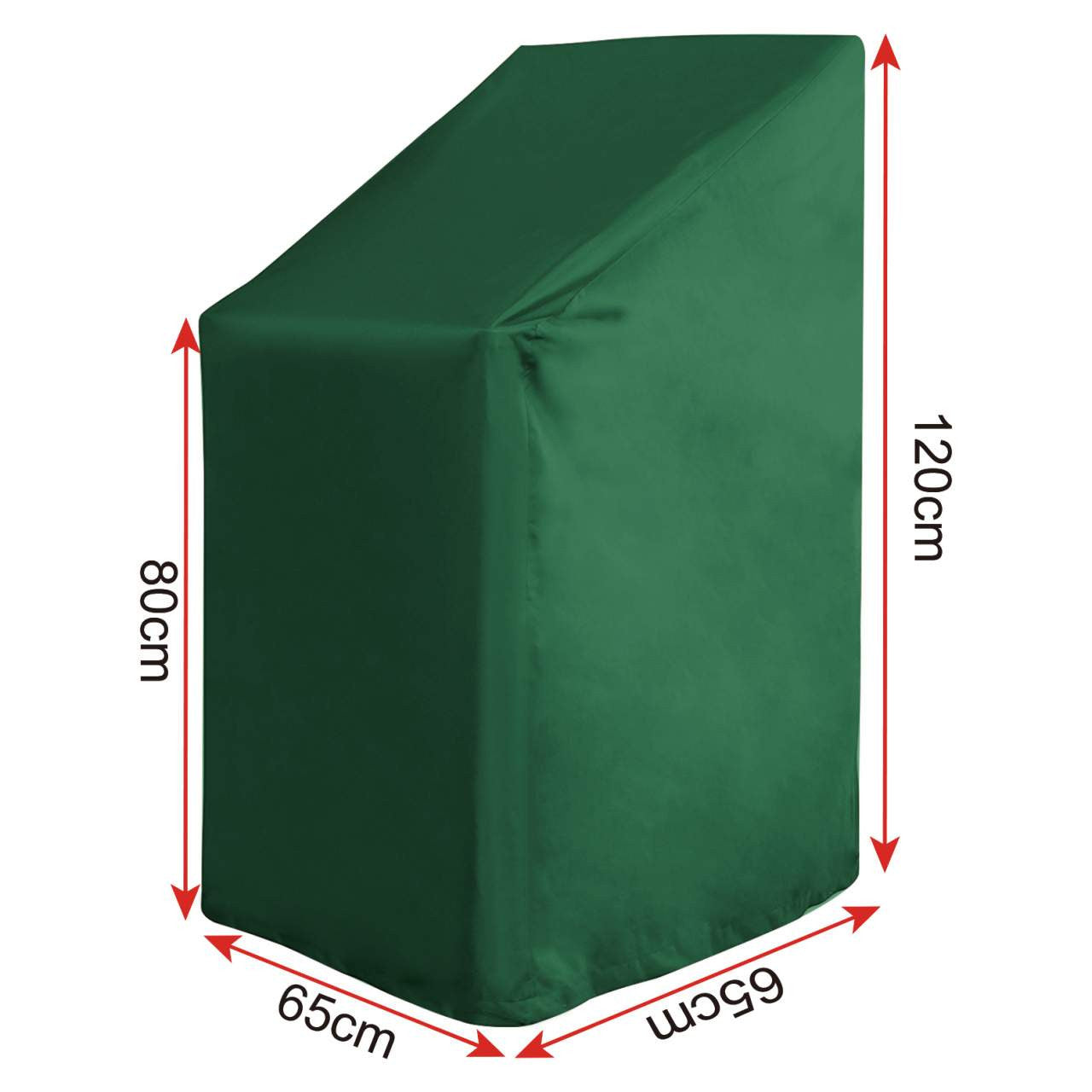 24goodz Garden Chair Cover - Durable and Weatherproof - PE Fabric - Green - 65x65x120/80 cm - gn