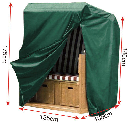 24goodz Garden Furniture Cover - Durable and Weatherproof - PE Fabric - Green - 140/175x135x105 cm - gn