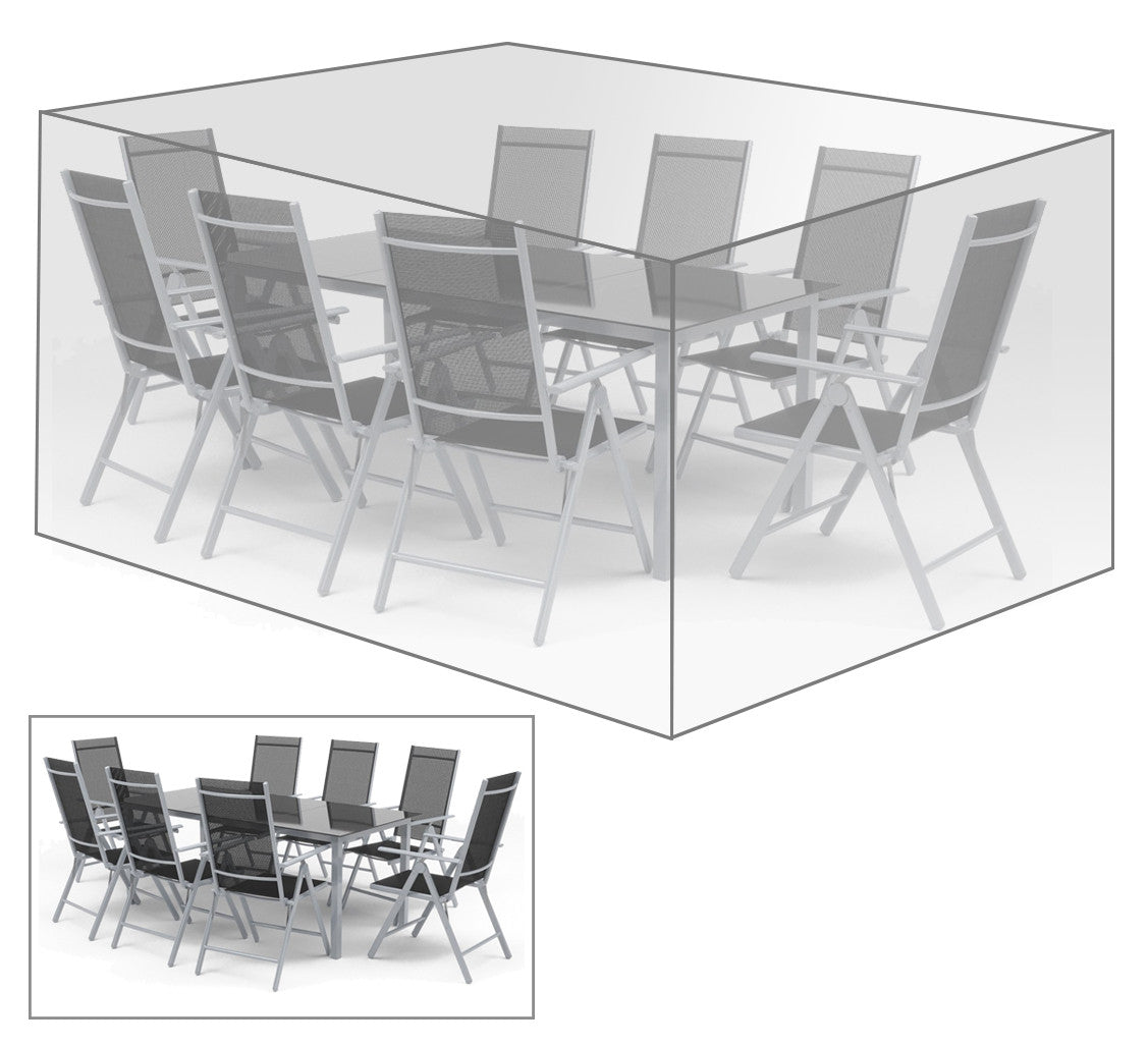 24goodz Transparent Garden Furniture Cover - Durable & Weatherproof - PE Fabric - For All Garden Furniture - 250x210x90 cm - tp