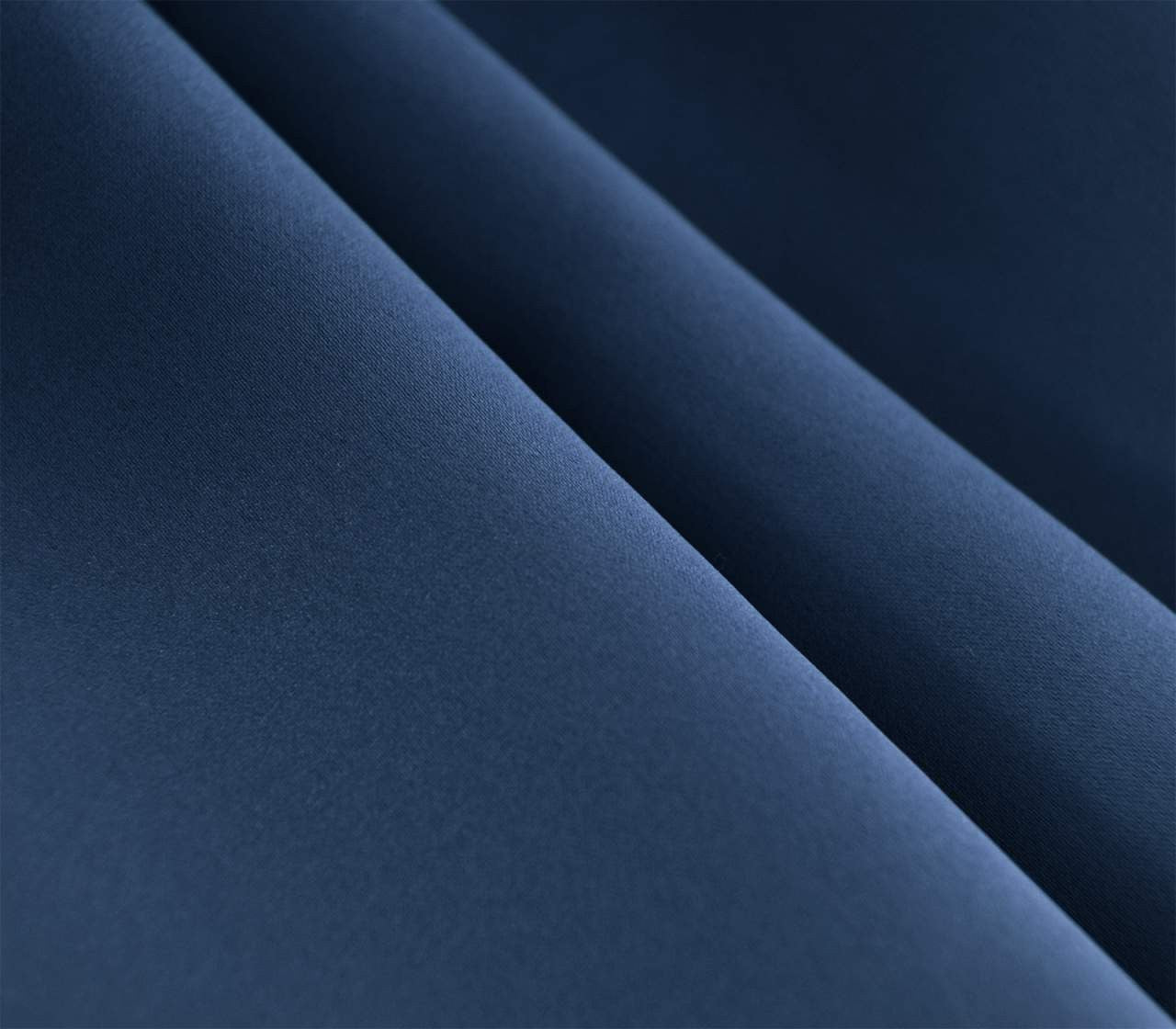 24goodz Dark Blue Blackout Curtains - Energy Saving & Sound Absorbing - 100% Polyester - For Home & Living - 135x225 cm - dbl